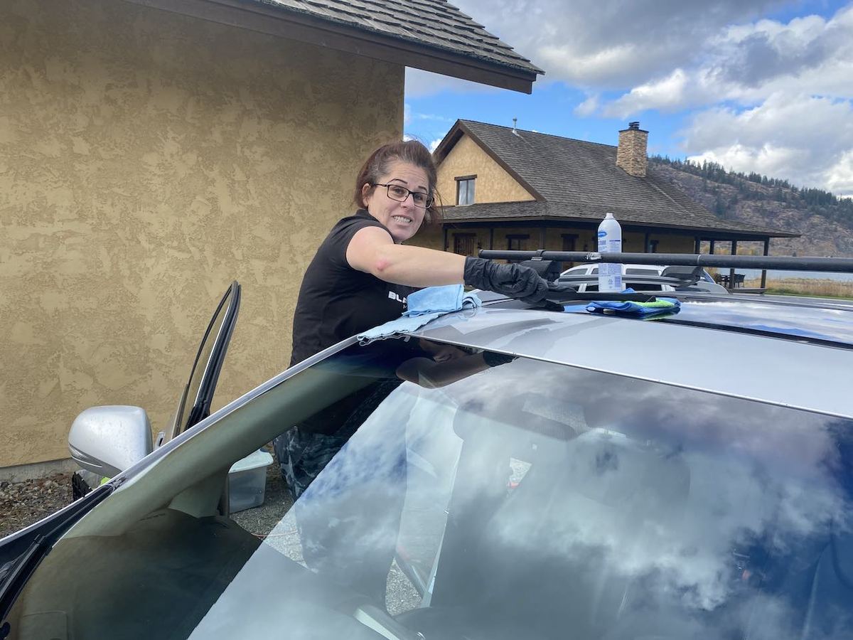 Exterior wash, driveway service by Black Rock Mobile Detailing in Sandpoint, Idaho
