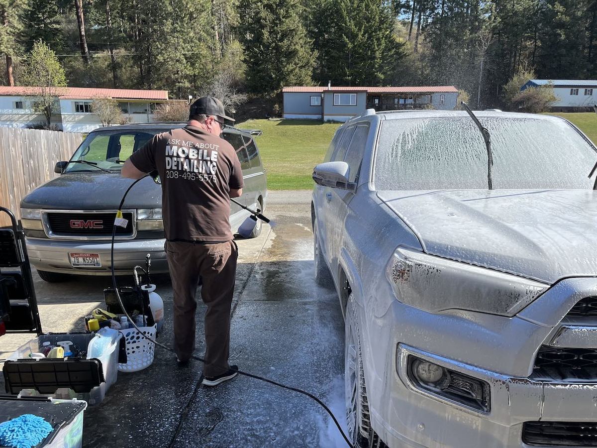 Truck wash, full exterior by Black Rock Mobile Detailing in Sandpoint, Idaho