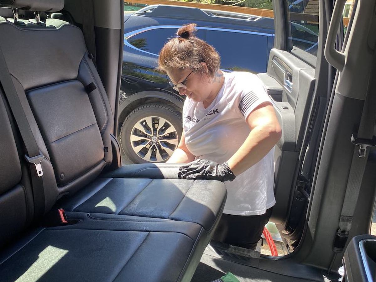 Hatch and cargo area detail by Black Rock Mobile Detailing in Sandpoint, Idaho
