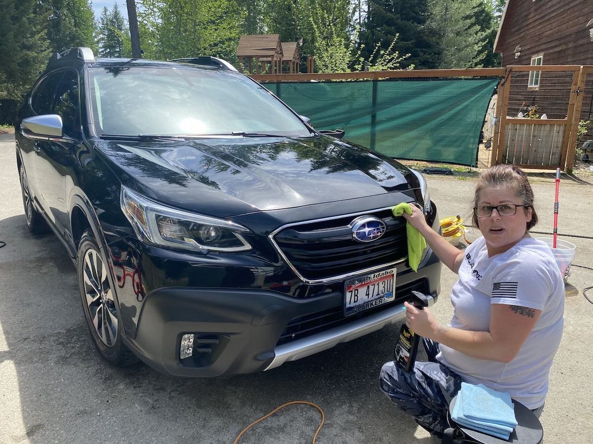 SUV exterior wash and wax by Black Rock Mobile Detailing in Sandpoint, Idaho