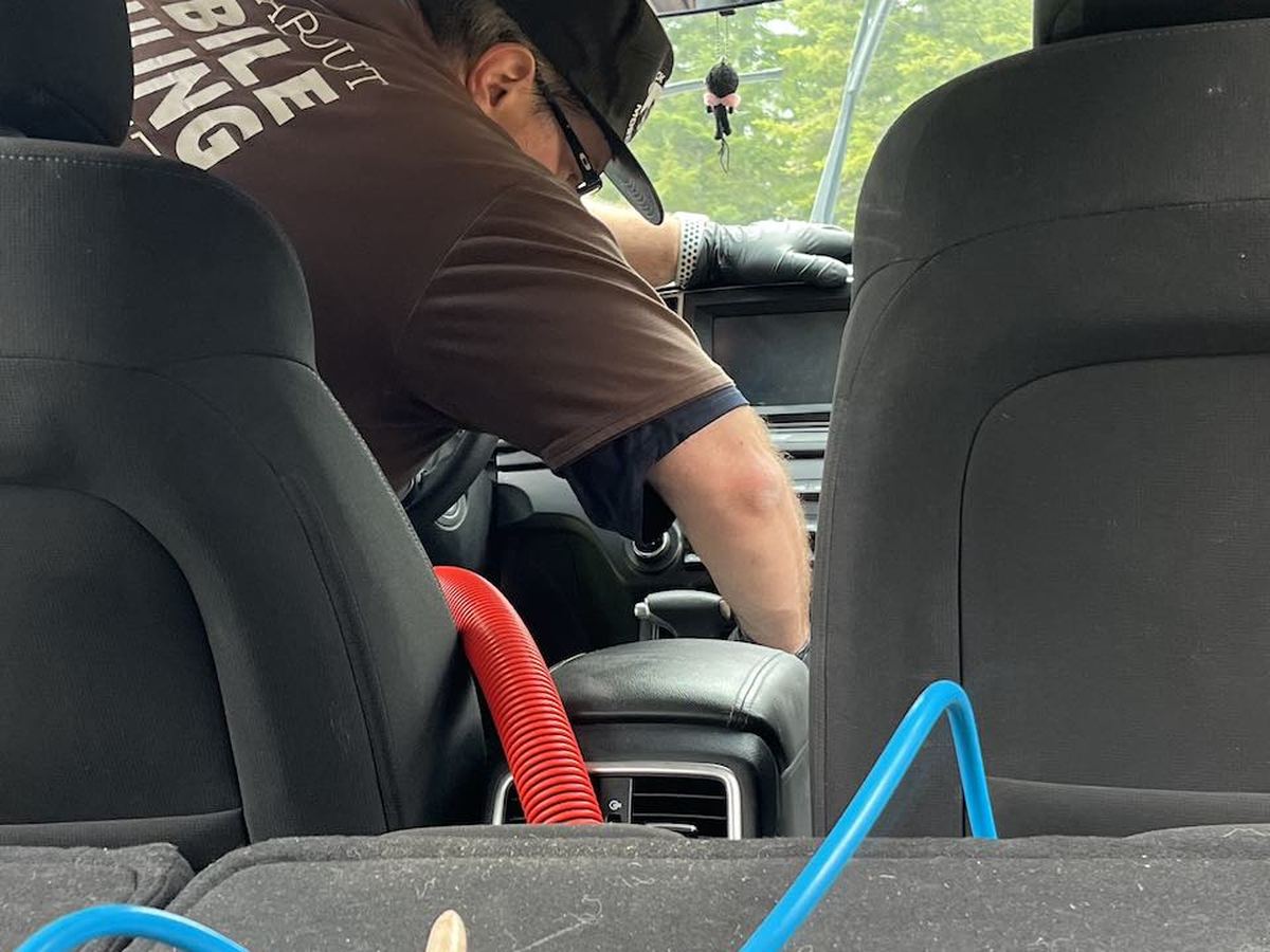 Interior vacuum and wipe-down by Black Rock Mobile Detailing in Sandpoint, Idaho