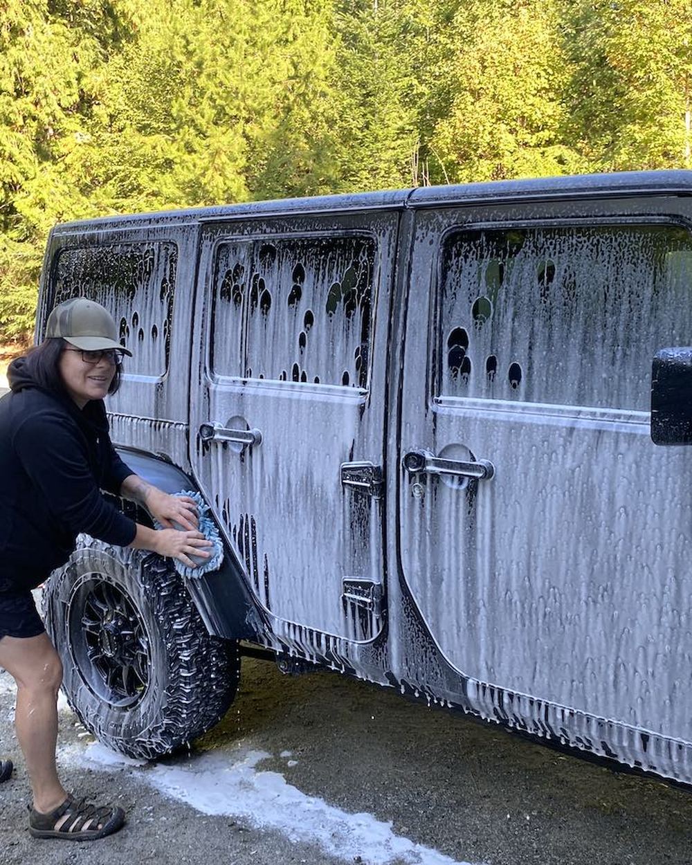 Cargo van exterior wash by Black Rock Mobile Detailing in Sandpoint, Idaho