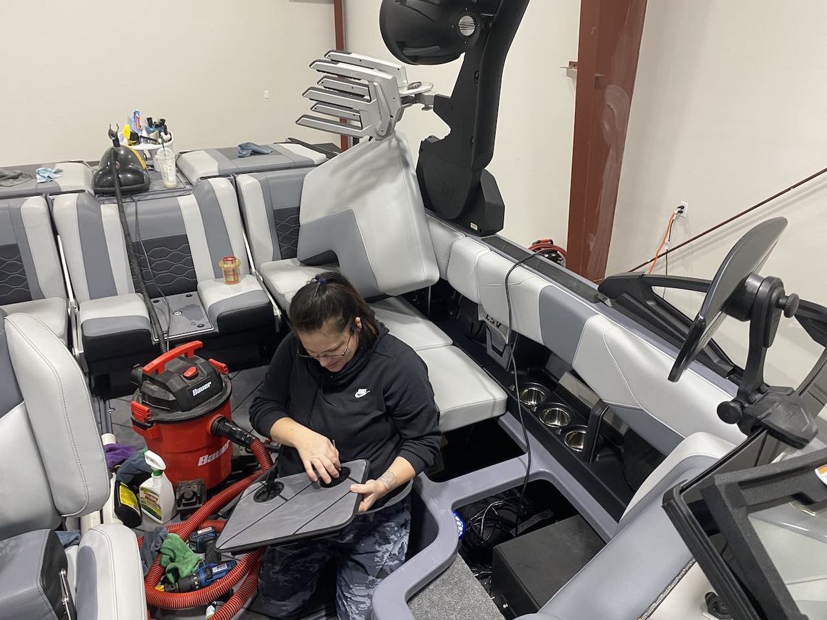 Gear and tackle organization detail by Black Rock Mobile Detailing in Sandpoint, Idaho